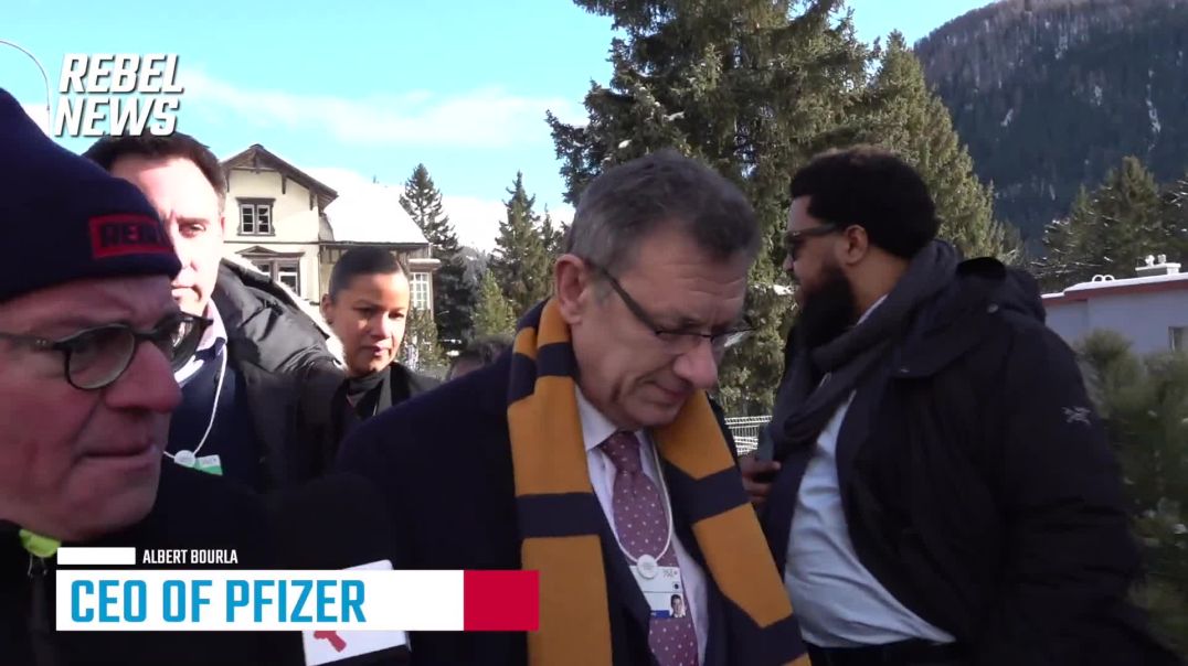 Ezra Levant & Avi Yemini CONFRONT Pfizer CEO in Davos