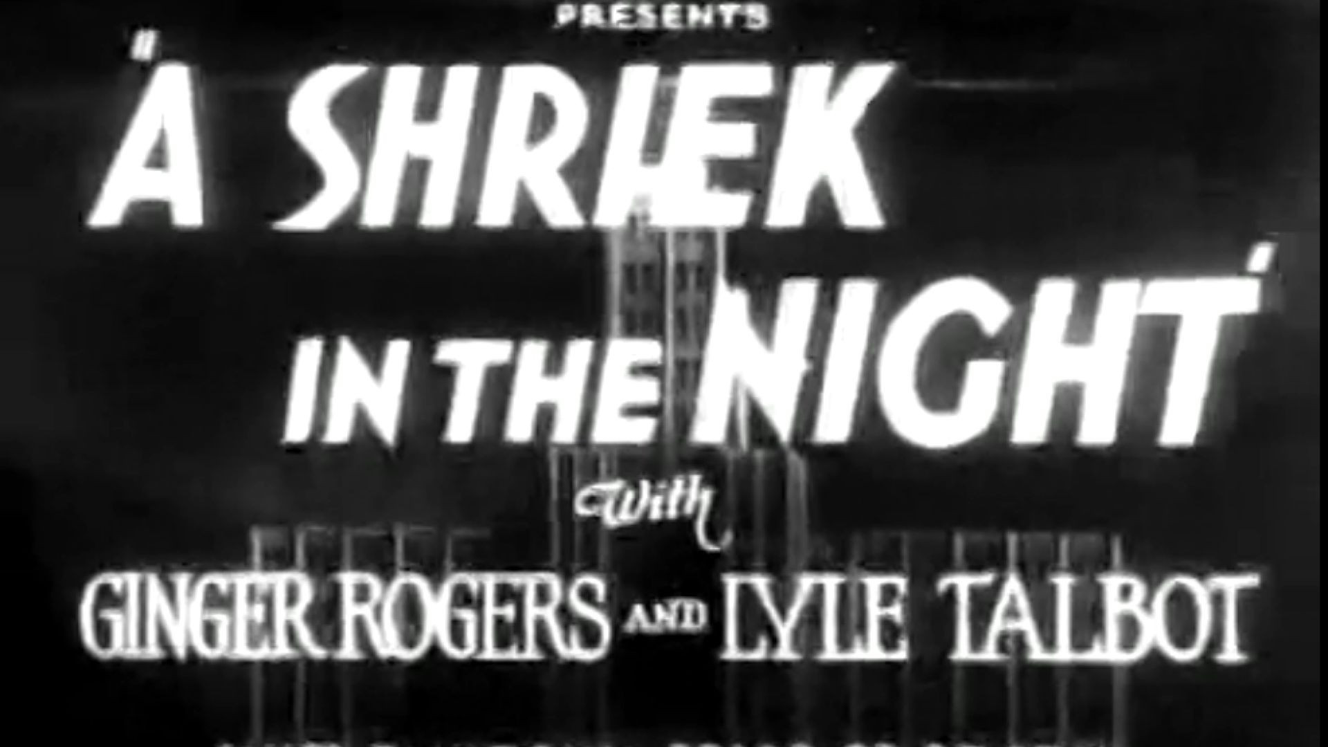 A Shriek in the Night (1933)