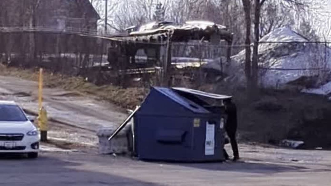 Dude Dumpster Diving