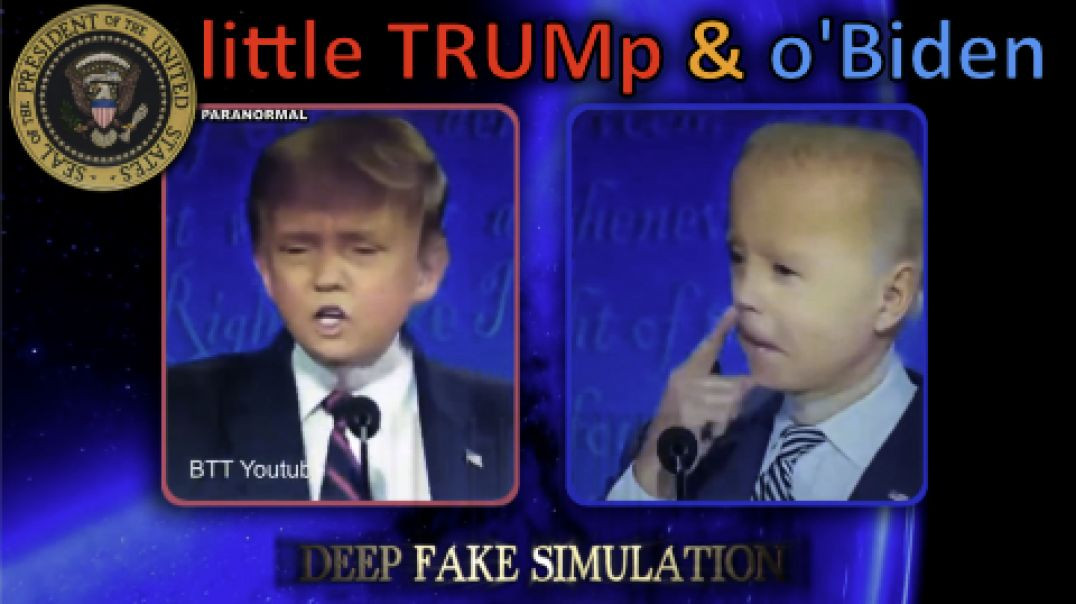 Little TRUMp & o'BIDEN DEEP FAKE SIMULATION